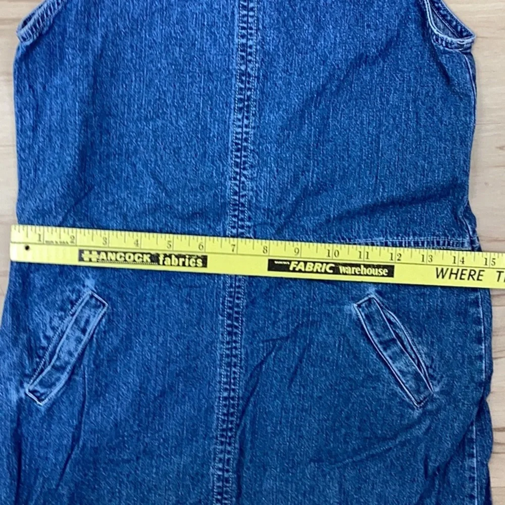 Gap Girls Denim Jumper Dress With Pockets Medium